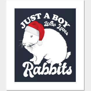 Just a boy who loves Rabbits Posters and Art